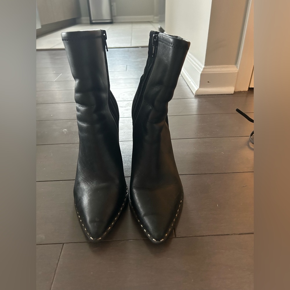 Aldo bootie heels, black, size 8US